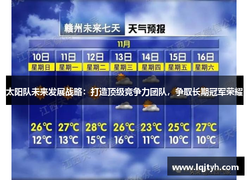 太阳队未来发展战略：打造顶级竞争力团队，争取长期冠军荣耀