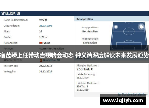 宿茂臻上任带动吉翔转会动态 钟义浩深度解读未来发展趋势